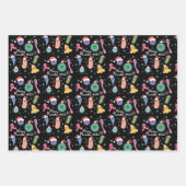 Christmas Microbiology Science Teacher Microbe ラッピングペーパーシート (正面)