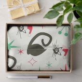 Christmas Mid Century Retro Atomic Cats  薄葉紙 (ギフト)