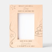 Christmas Might Sleep Under Tree Baby First Xmas レーザー彫刻フレーム (正面)