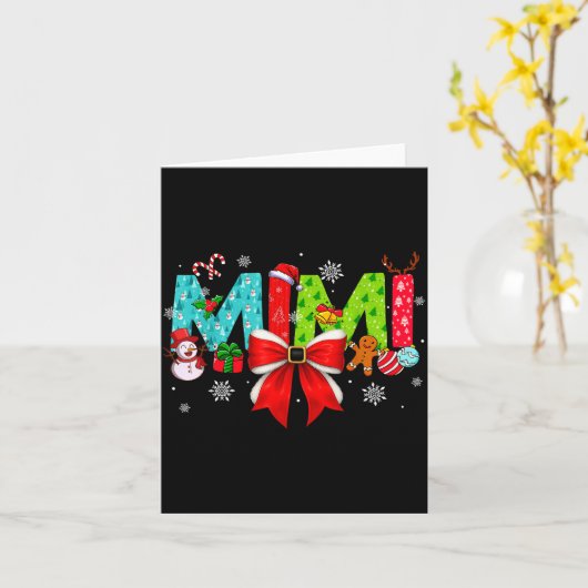 Christmas Mimi Coquette Bow Mimi Christmas  カード (黄色い花)