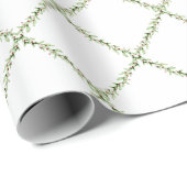 Christmas Mistletoe Trellis garland ラッピングペーパー (ロールコーナー)