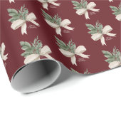 Christmas Mistletoe Watercolor  ラッピングペーパー (ロールコーナー)