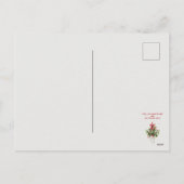 Christmas Mistletoe, watercolor Christmas  シーズンポストカード (裏面)