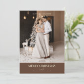 Christmas Modern  Sophisticated Photo Couple (スタンド正面)