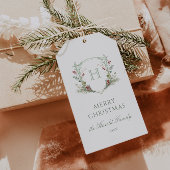 Christmas Monogram Crest ギフトタグ