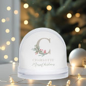 Christmas Monogram Custom Baby Photo Holiday