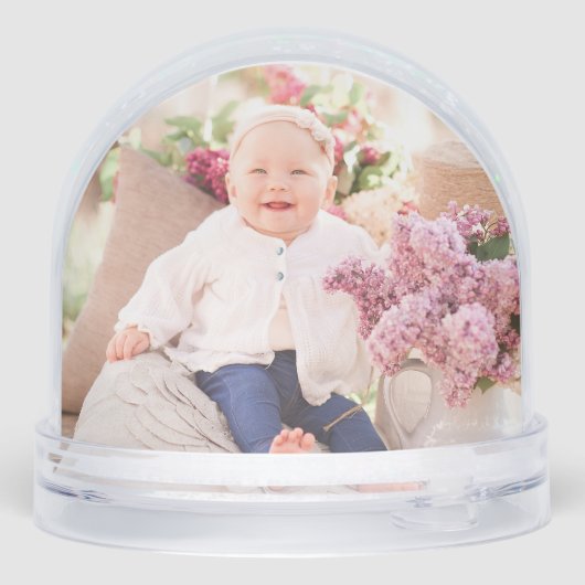 Christmas Monogram Custom Baby Photo Holiday (裏面)