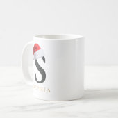 Christmas Monogram Mug コーヒーマグカップ (正面左)