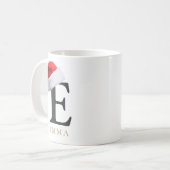 Christmas Monogram Mug コーヒーマグカップ (正面左)