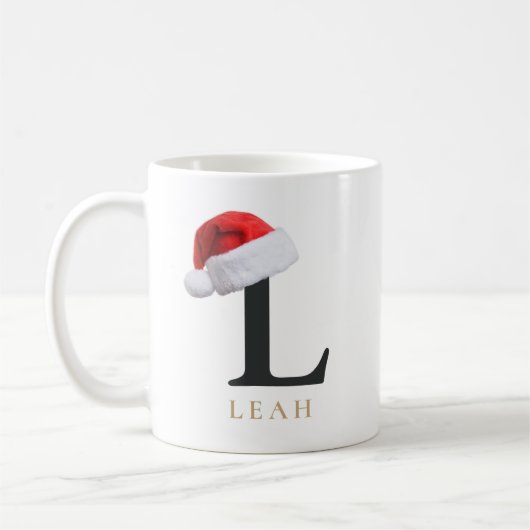Christmas Monogram Mug コーヒーマグカップ (左)