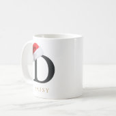 Christmas Monogram Mug コーヒーマグカップ (正面左)