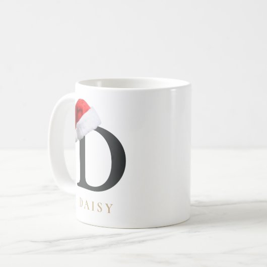 Christmas Monogram Mug コーヒーマグカップ (正面左)