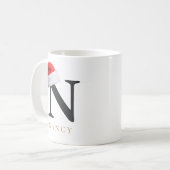 Christmas Monogram Mug コーヒーマグカップ (正面左)