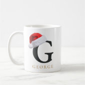 Christmas Monogram Mug コーヒーマグカップ (左)