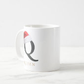Christmas Monogram Mug コーヒーマグカップ (正面左)