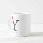 Christmas Monogram Mug コーヒーマグカップ (正面左)