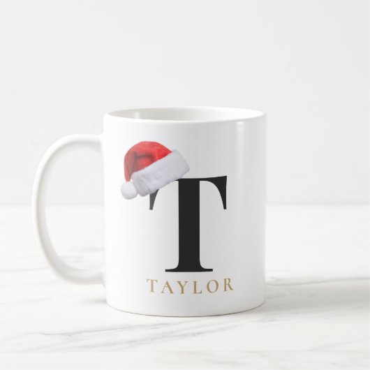 Christmas Monogram Mug コーヒーマグカップ (左)