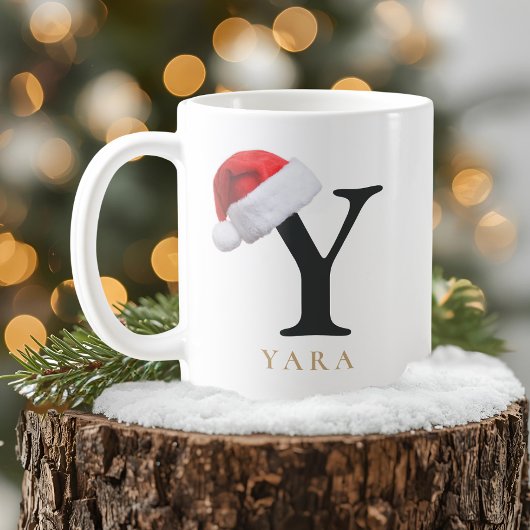 Christmas Monogram Mug コーヒーマグカップ