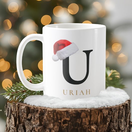 Christmas Monogram Mug コーヒーマグカップ