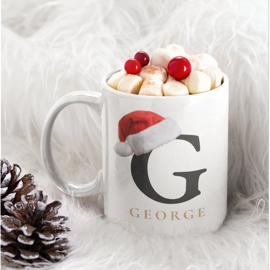 Christmas Monogram Mug コーヒーマグカップ