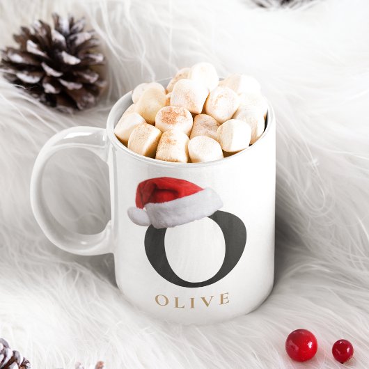 Christmas Monogram Mug コーヒーマグカップ