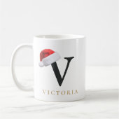 Christmas Monogram Mug コーヒーマグカップ (左)