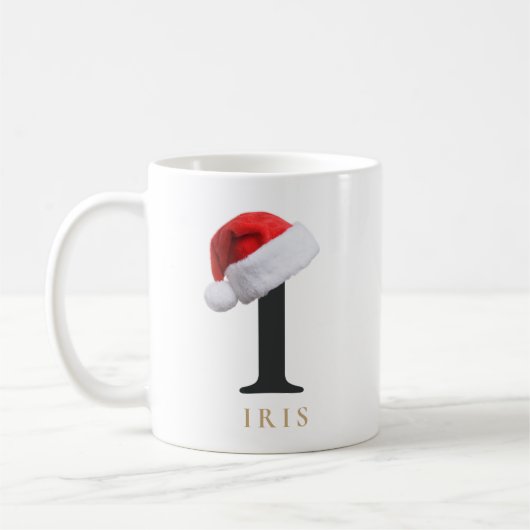 Christmas Monogram Mug コーヒーマグカップ (左)