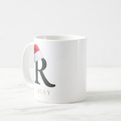 Christmas Monogram Mug コーヒーマグカップ (正面左)