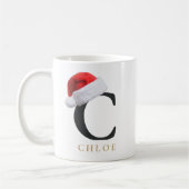 Christmas Monogram Mug コーヒーマグカップ (左)