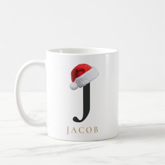 Christmas Monogram Mug コーヒーマグカップ (左)