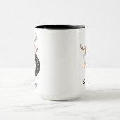 Christmas Monogram Personalized Cup for Friends マグカップ (中央)