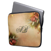 Christmas Monogram Sleeve | Holiday Laptop Case ラップトップスリーブ (正面左)