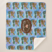 Christmas Moose シェルパブランケット (正面)