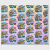 Christmas Moose smaller print Wrapping Paper ラッピングペーパー (フラット)