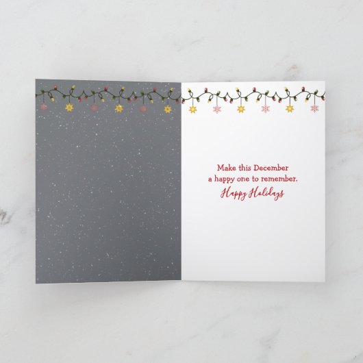 Christmas Moose Wearing an Ugly Sweater カード (内部)