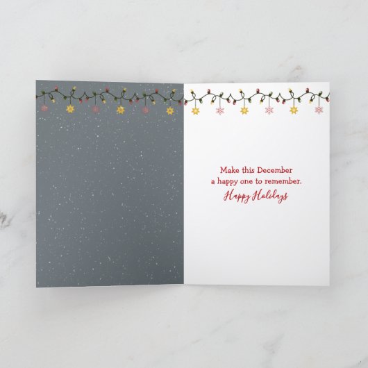 Christmas Moose With Holiday Ornaments カード (内部)