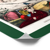 Christmas Morning–Before Daylight Holiday card  ポスター (角)