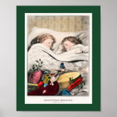 Christmas Morning–Before Daylight Holiday card ポスター (正面)