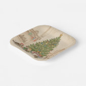 Christmas Morning for the Kittens Paper Plates ペーパープレート (傾斜あり)