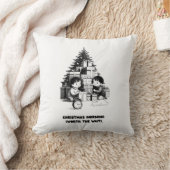 Christmas Morning T-Shirt | Minimalist Kids Gifts クッション (ブランケット)