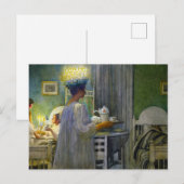 Christmas Morning, The Feast of Saint Lucy ポストカード (正面/裏面)