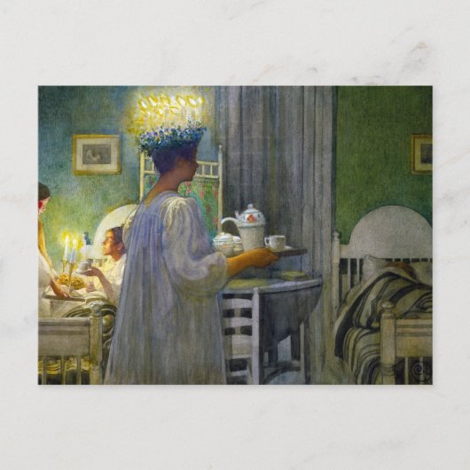 Christmas Morning, The Feast of Saint Lucy ポストカード (正面)