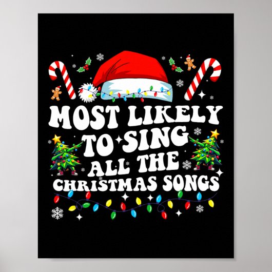 Christmas Most Likely To Sing All The Christmas So ポスター (正面)