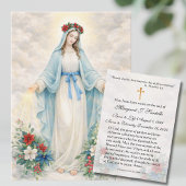 Christmas Mother Mary  Catholic Funeral Memorial  名刺