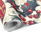 Christmas Motifs Wrapping Paper n3 ラッピングペーパー (ロールコーナー)