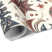 Christmas Motifs Wrapping Paper n5 ラッピングペーパー (ロールコーナー)