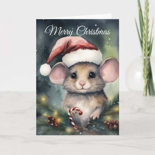 Christmas Mouse シーズンカード (正面)