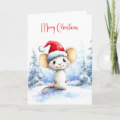 Christmas Mouse シーズンカード (正面)