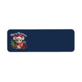 Christmas Mouse Address Labels ラベル (正面)