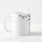"Christmas Movie Checklist Mug – Cozy Holiday Wrap コーヒーマグカップ (左)